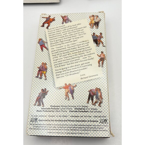 Richard Simmons Home Exercise VHS Lot of 3 Sweatin to the Oldies Broadway - Picture 4 of 10